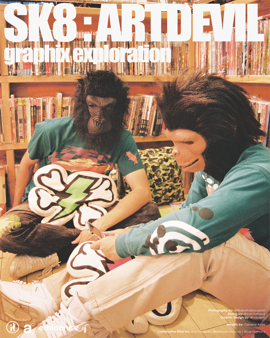 SK8THING COMIC STORE GENERAL APES POSTER